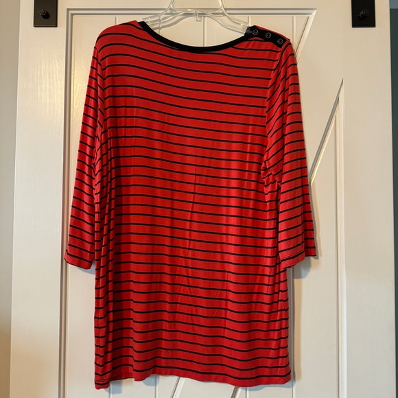 Vintage Onque Casuals Womens Size XL Striped 3/4 Sleeve Long Shirt T-Shirt - Picture 2 of 7